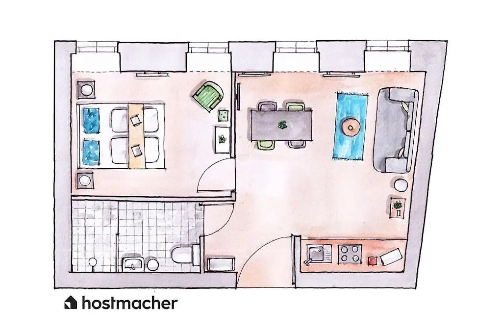 Sleek 1Br Flat Near Center By Hm Apartment Vienna Austria
